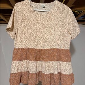 Floral Patterned Women's Top